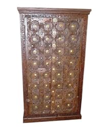 Antique Door Brass Rustic Armoire Furniture From India Jaipur Cabinet