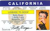 Betty Boop Collector Card
