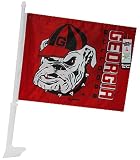 NCAA Georgia Bulldogs Car Flag Red "UGA"