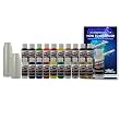 20 MOST POPULAR CREATEX COLORS AIRBRUSH PAINT SET-Airbrush-Hobby-Art - now includes (FREE) pack of 100 - 1 ounce paint mixing cups
