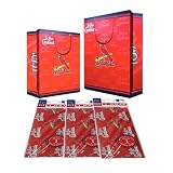 Saint Louis Cardinals MLB Gift Bags (2 Large,1 Medium) & Flat Gift Wrap (2) Combo Pack #1