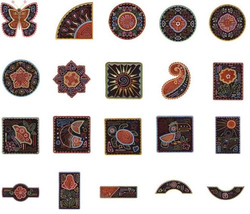 Brother Embroidery Machine Card MOLA APPLIQUES 