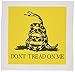 3dRose qs_108323_4 Dont Tread on Me Snake Quilt Square, 12 by 12-Inch