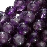 Amethyst Gemstone Beads 6mm Round Purple 15.5 Inches