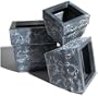 Strathwood Galvanized-Iron Square Planter, Set of 3