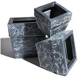 StrathwoodGalvanizedIronSquarePlanter,Setof3