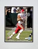 Tony Gonzalez 2007 Action in White Jersey Double Matted 8 x 10 Photograph (Unframed)