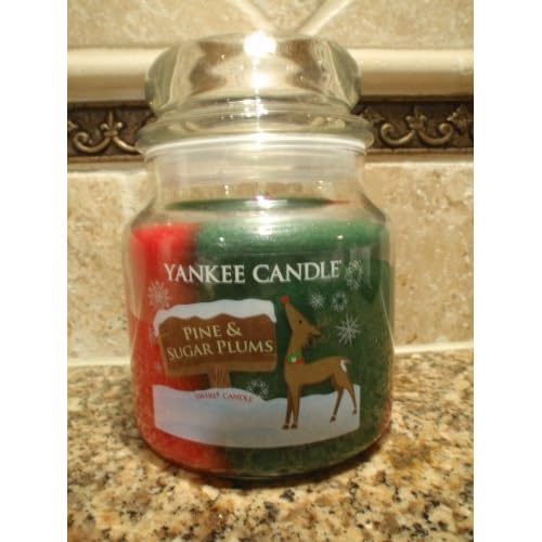 Yankee Candle Swirl Candle Pine & Sugar Plums Scented