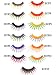 Cool Colorful Black Light Costume Eyelashes - ONE SIZE