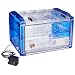 Bel-Art Scienceware 420740116 Clear Secador 4.0 Horizontal Auto-Desiccator Cabinet with Blue End Cap, 120V, 20.4" Width x 13.4" Height x 16.3" Depth