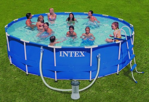Intex Metal Frame Pool Set, 15-Feet x 42-Inch