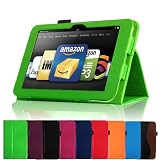 Fintie (Green) Slim Fit Leather Case Cover Auto Sleep/Wake for Kindle Fire HD 8.9