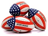 Sport Design Stars And Stripes Rubber Football-Small