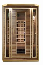 2 Person Sauna Cedar Ceramic Dry Heat FAR Infrared CD Player Portable Detox New