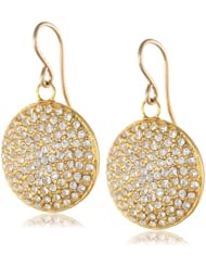 Devon Leigh Diamond Illusion Coin Crystal Drop Earrings