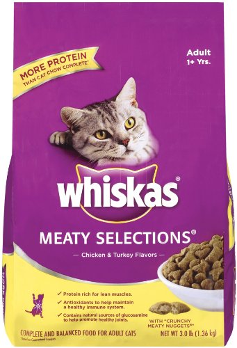 Best Dry Cat Food Reviews Whiskas Meaty Selections Dry Cat Food 3 