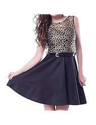 Sexy  Glittering Belted  Ball Gown Skater Dress/Party Dress 