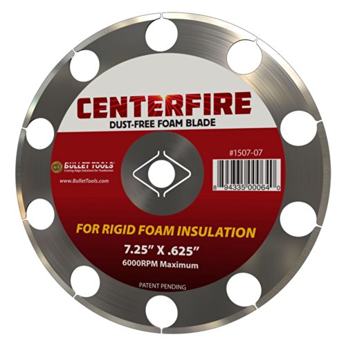 Bullet Tools 7.25 in. CenterFire Dust Free Foam Blade for cutting EPS