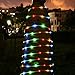 Icicle Solar Rope Lights, 33ft 100 LED Waterproof Outdoor Decoration Lighting for Indoor/Outdoor, Patio, Lawn, Garden, Christmas, and Holiday Festivals (Four Color)