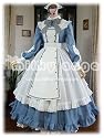 (ミルキーアンジェ) milky ange カフェメイド ニーナ ペールダッチブルー XL ロング メイド服