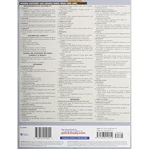 Criminal Law (Quick Study Law)