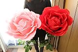 バラ 造花 大型 特大 ビック ジャンボ フラワー おしゃれ 観葉植物 花 アレンジ 花材 単品 インテリア ポップ カラフル 可愛い 女性 バラ売り ピンクレッド おもしろ 雑貨 撮影 ビンゴ 【花