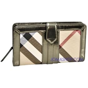 Burberry Metallic Leather Check Clutch 3463593