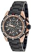 Bianci Professional Commando Series All Black IP Swiss Movement Military Style Chrongraph Watch Model 1880M1
