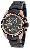 Bianci Professional Commando Series All Black IP Swiss Movement Military Style Chrongraph Watch Model 1880M1