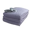 Biddeford Queen Diamond Weave Digital Electric Heated Blanket Dusty Blue