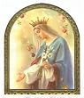 Madonna of the Lilies Plaque, 9.5" x 7.5" - MADE IN ITALY