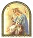Madonna of the Lilies Plaque, 9.5" x 7.5" - MADE IN ITALY