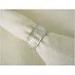 Clear Uncolored Glass Napkin Rings Handmade
