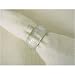Clear Uncolored Glass Napkin Rings Handmade