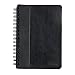 TOPS Leatherette Executive Notebook, College Rule, 8.25 x 5.875 Inches, Black, 96-Sheet (25432)
