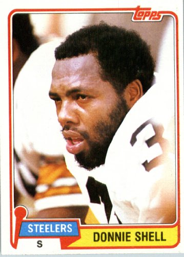 1981 Topps # 90 Donnie Shell Pittsburgh Steelers Football Card - In Protective Screwdown Display Case!