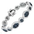 Bracelet With 8.00ctw Genuine Diamonds in White Gold. Total item weight 20.0g Length 7.5in