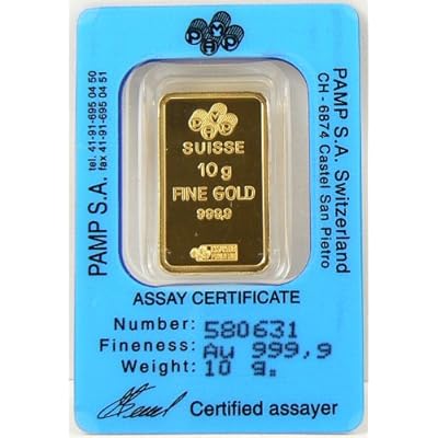 NEW 10 GRAM PAMP SUISSE ZODIAC AQUARIUS GOLD BAR NEW 10 GRAM PAMP SUISSE ZODIAC AQUARIUS GOLD BAR