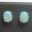 14K Created Opal Earrings