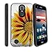 MINITURTLE Compatible with LG K20, for LG K20 Plus, for LG Harmony & for LG Grace Slim Case Impact Resistant Hybrid Support Layers Yellow Sunflower