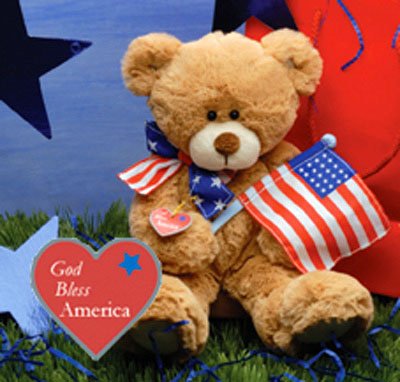 51g9jYPlhCL Glory Patriotic Teddy Bear Plush Stuffed Animal