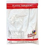 Plastic Table Skirt White 29"H X 14'L