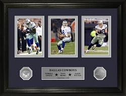 Dallas Cowboys TRIO Photo Mint w/ 2 Silver Coins