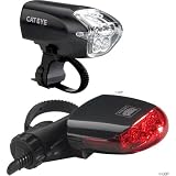 Cateye EL-220 and TL-LD270R Bicycle Headlight and Tail Light Combination