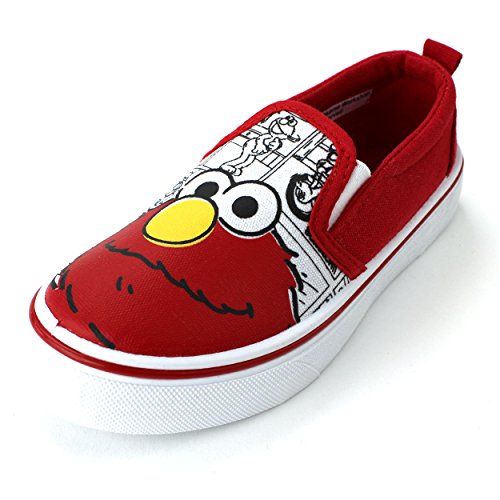Elmo Boys Red Canvas Sneakers Shoes (Toddler)