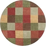 Surya Splash SPL9871 8'0x8'0 Area Rug Round Hand Tufted Wool Green