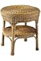 All weather Wicker End Table, 24"Hx24"W, ANTIQUE