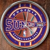 Phoenix Suns Chrome Wall Clock