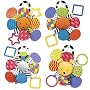 Amazing Baby Mirror Teether Rattle Assorted Designs Rainbow Designs 49606