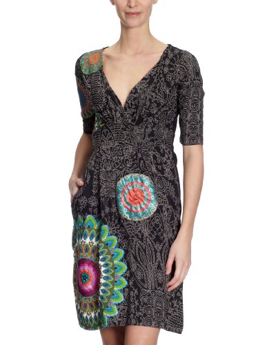 Desigual Damen Kleid (knielang) 20V2009, Gr.36 (S) (ES 38), Schwarz Preisvergleich